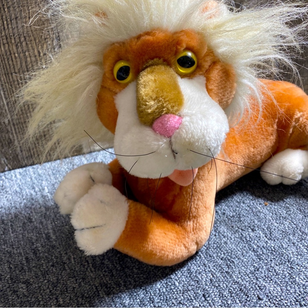Disney’s It’s A Small World Lion Plush Vintage Rare Plush Stuffed Animal